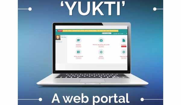 HRD Minister launched a web portal 'YUKTI' today